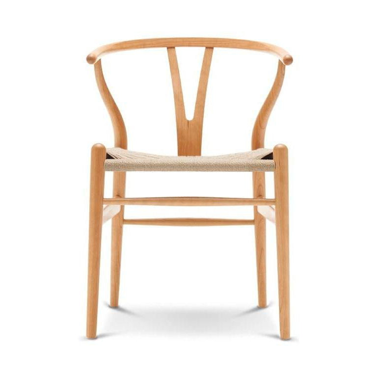 Carl Hansen CH24 Wishbone椅子天然电线，上油樱桃