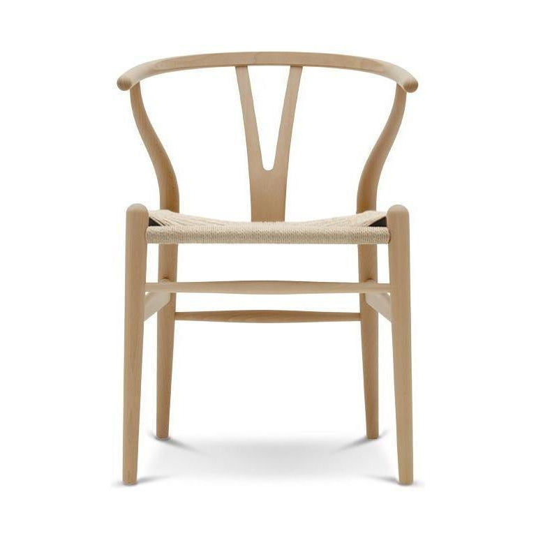 Carl Hansen CH24 Wishbone Chair Natural Cord, lackierte Buche Special Edition