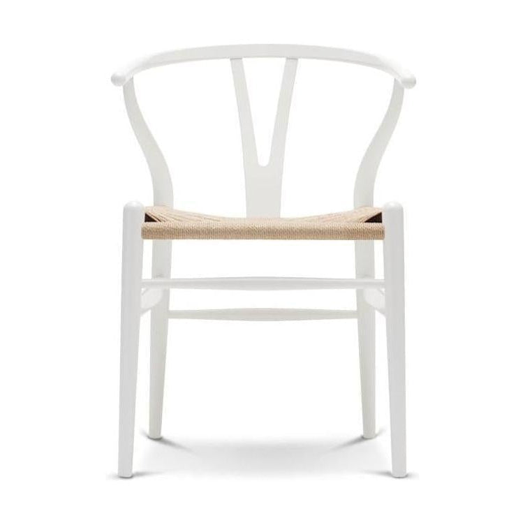 Carl Hansen CH24 y Stol stol Naturlig papirkledning, naturlig hvit
