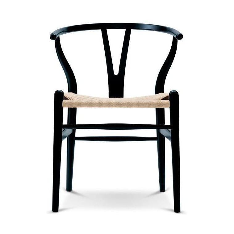 Carl Hansen Ch24 Wishbone Chair Natural Cord, Black Beech Special Edition
