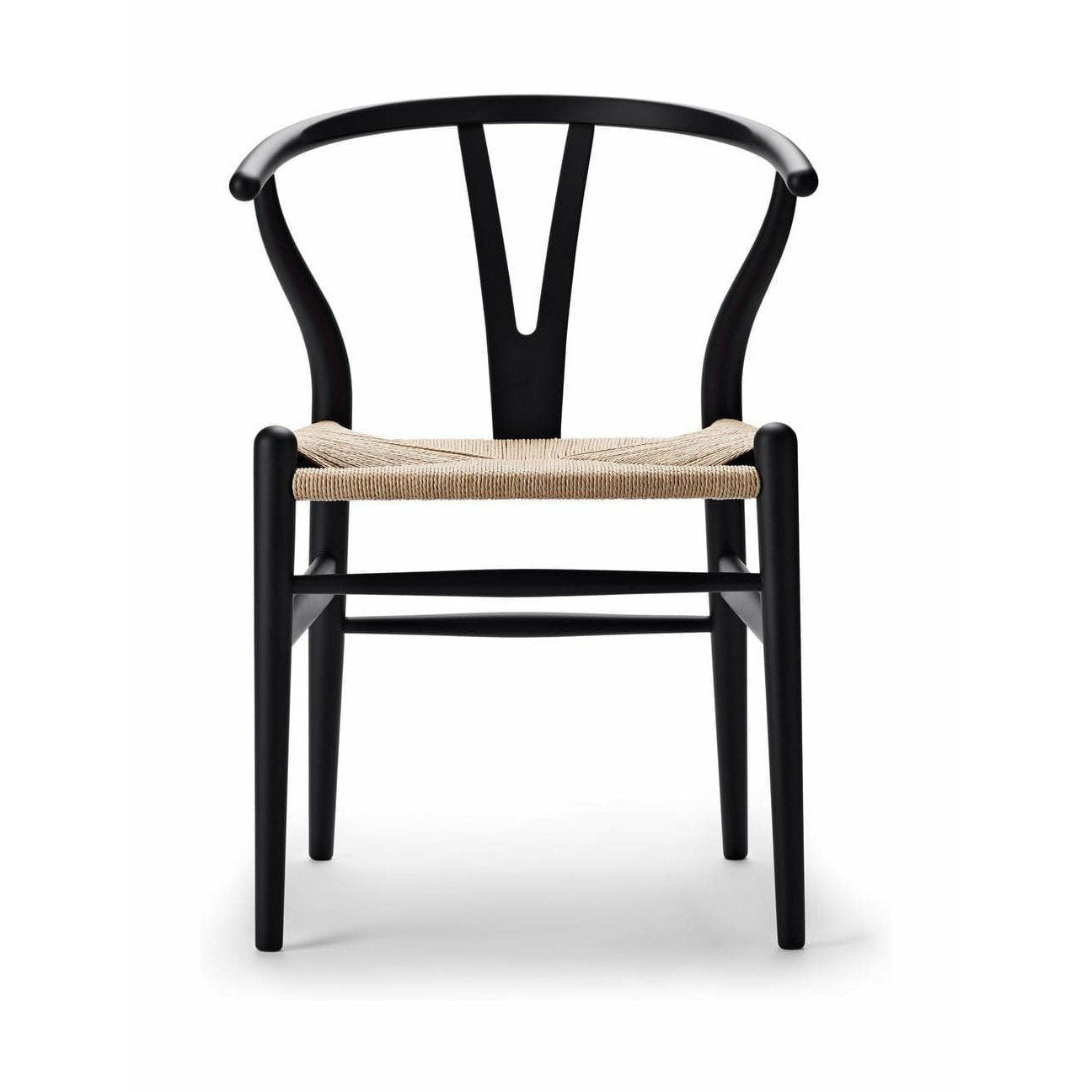 Carl Hansen CH24 Wishbone椅子特别版，Beech特别版，软黑