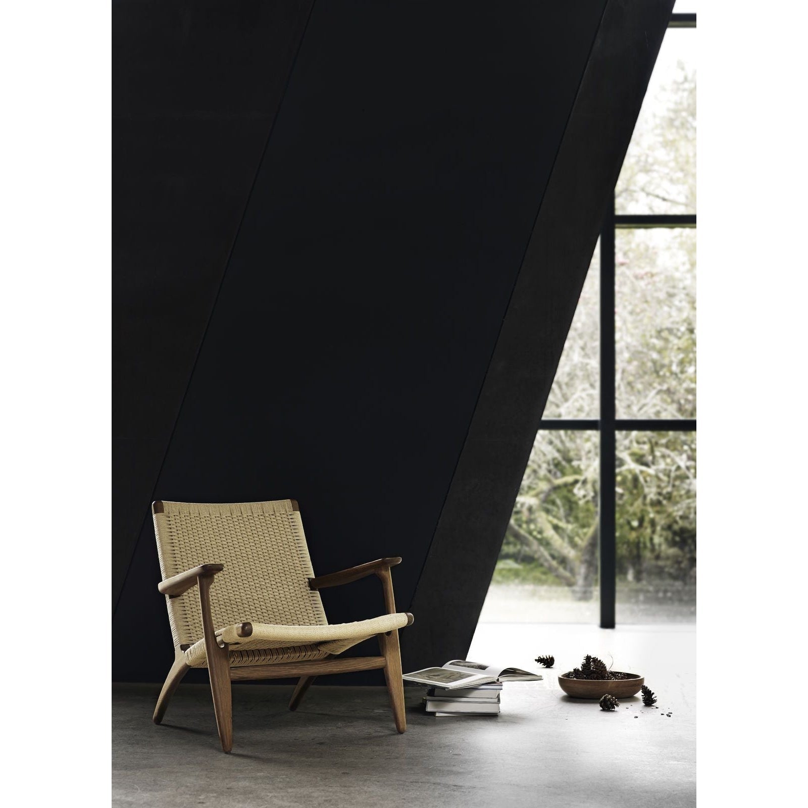 Carl Hansen CH25 Lounge -tuoli, öljytty tammi/luonnollinen