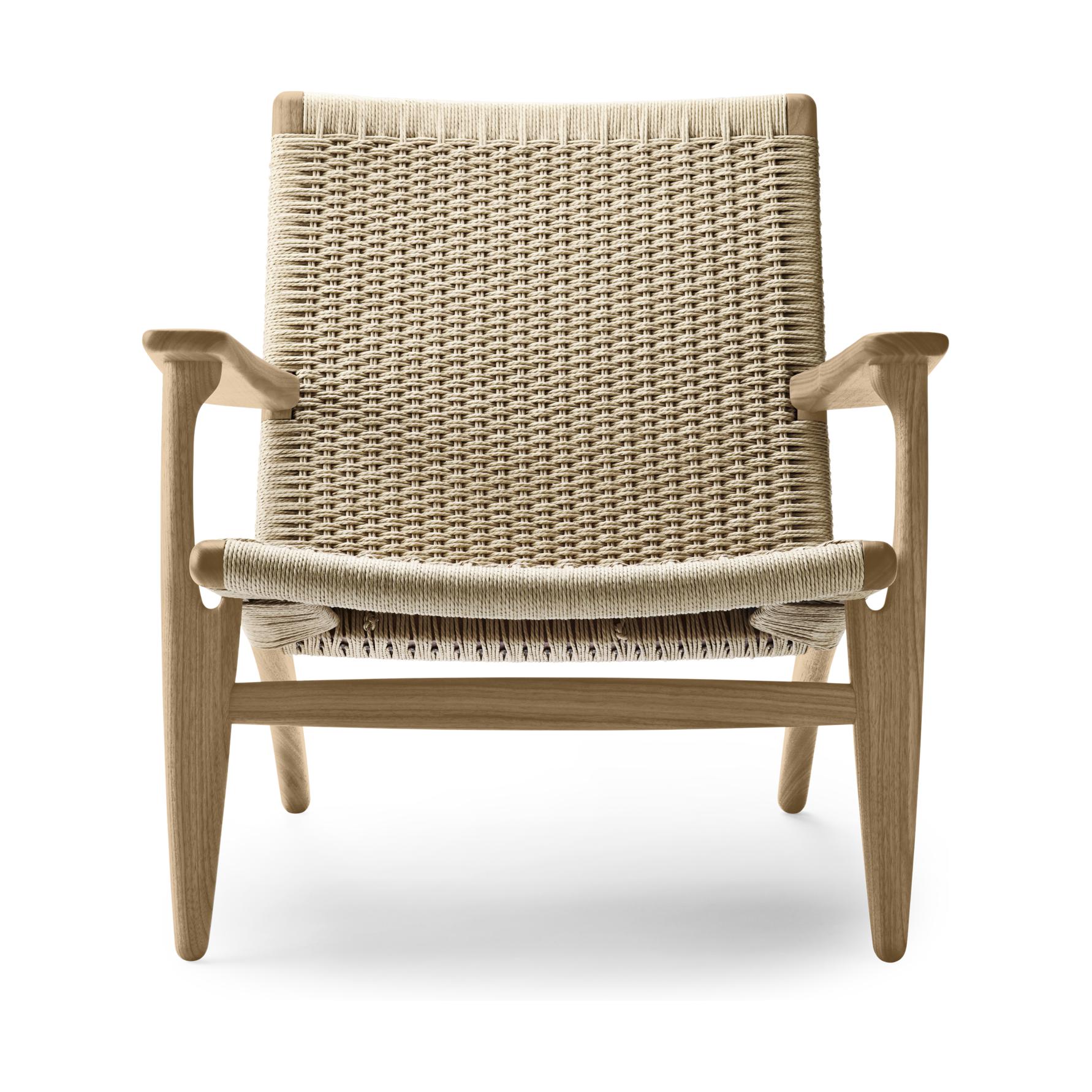 Carl Hansen CH25 Lounge -stoel, geolied eiken/natuurlijk