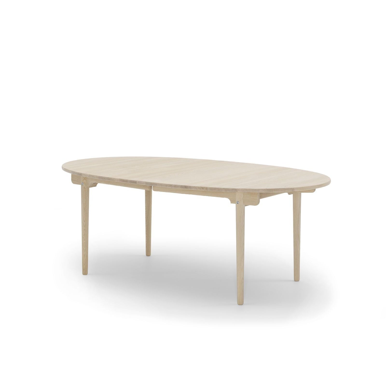 卡尔·汉森（Carl Hansen）CH338餐桌，没有其他顶部，白色油橡木
