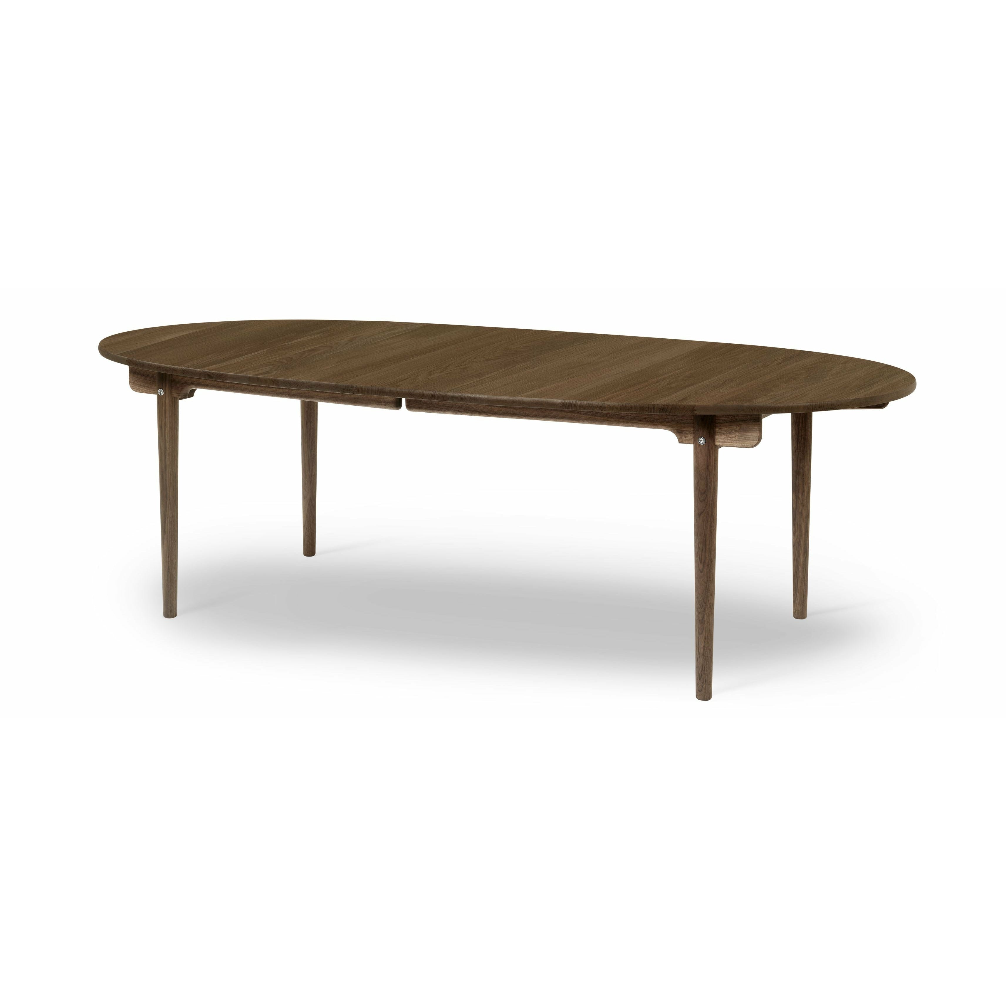 Carl Hansen Ch339 Dining Table Designed For 2 Pull Out Plates, Oak Smoke Colored Oil