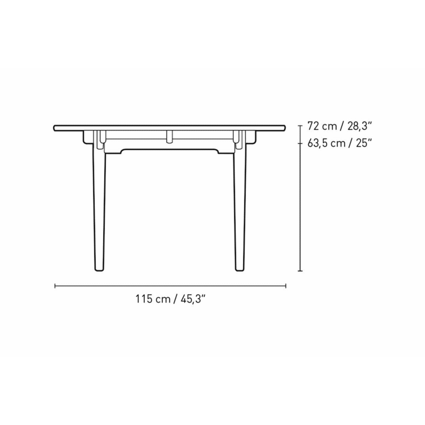 Carl Hansen CH339 matbord designat för 4 utdragbara plattor, ekrökfärgad olja