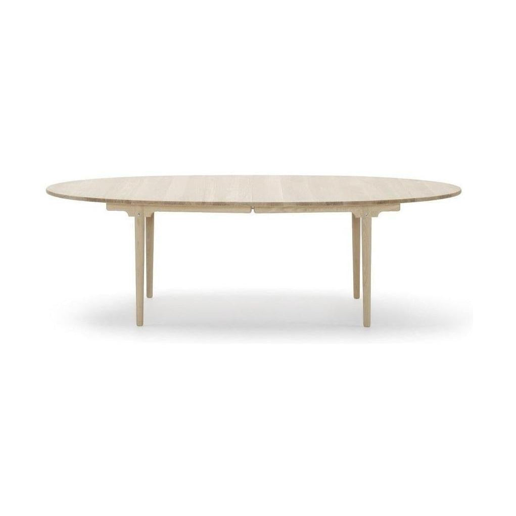 卡尔·汉森（Carl Hansen）CH339餐桌，没有其他顶部，白色油
