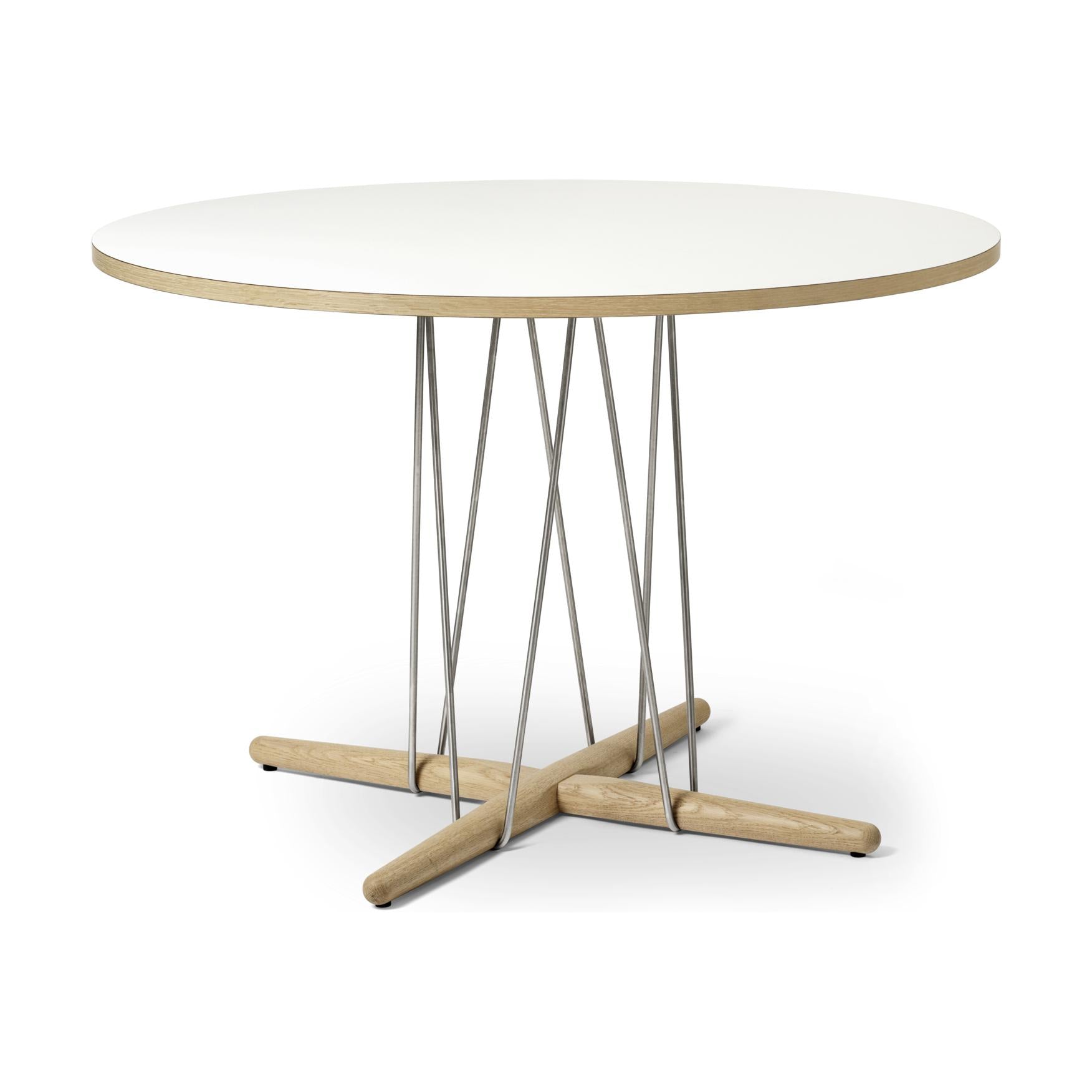 Carl Hansen E020 Embrace Table, White Oiled Oak, Ø 110 cm