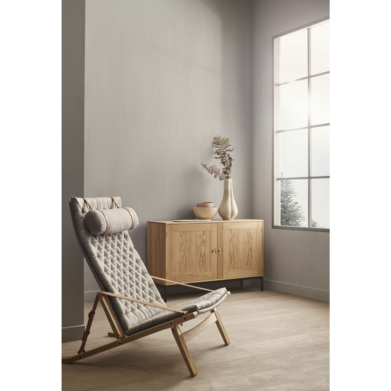 Carl Hansen Fk10 Plica Chair Oak Oiled/Canvas, Natural