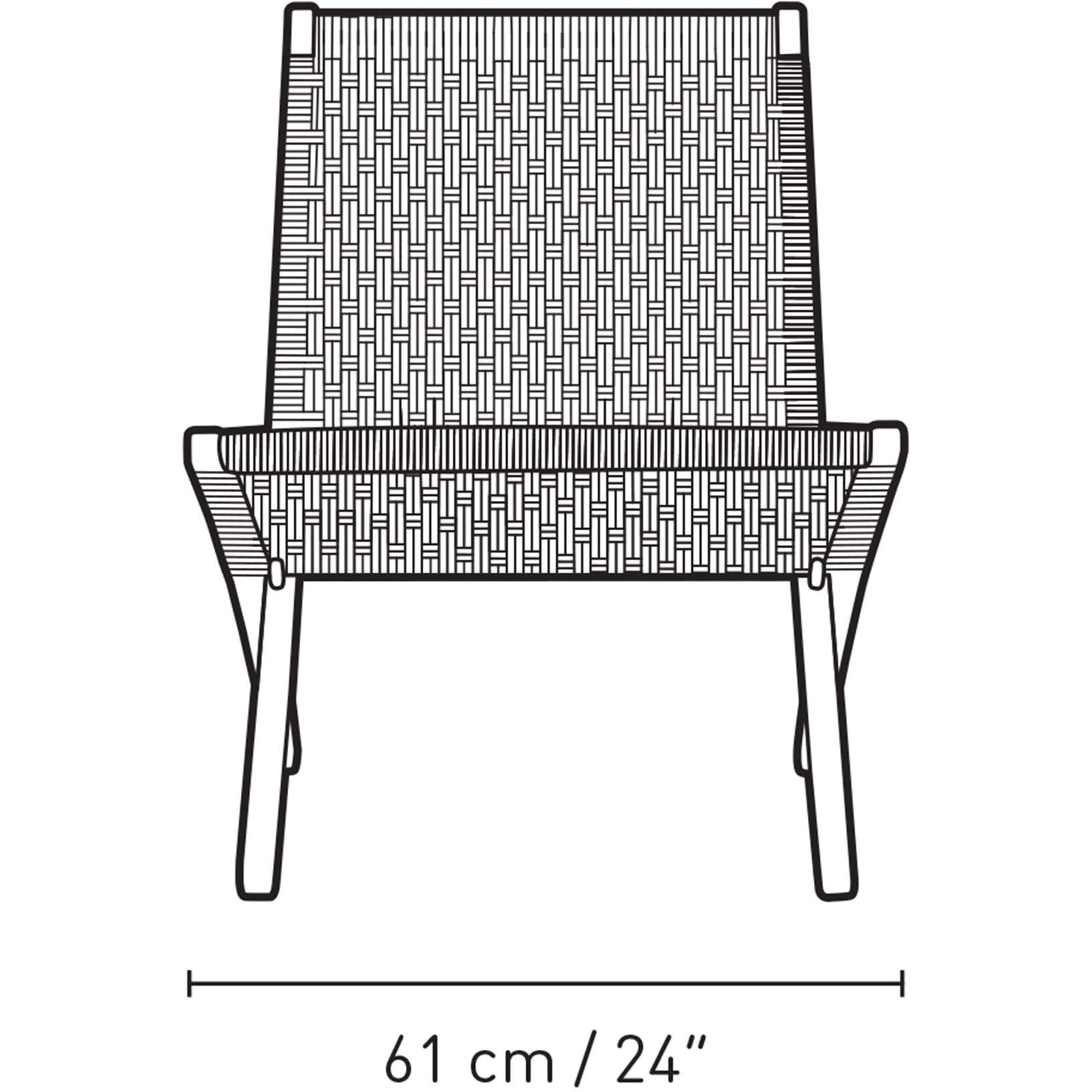 Carl Hansen MG501 Cuba Chair Eichenöl, natürliches Kabel