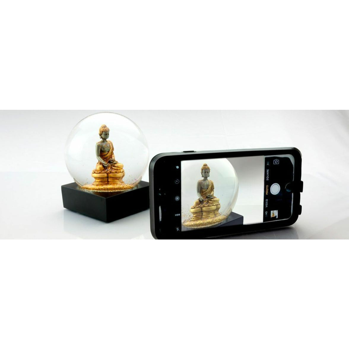 Cool Snow Globes Boeddha goud