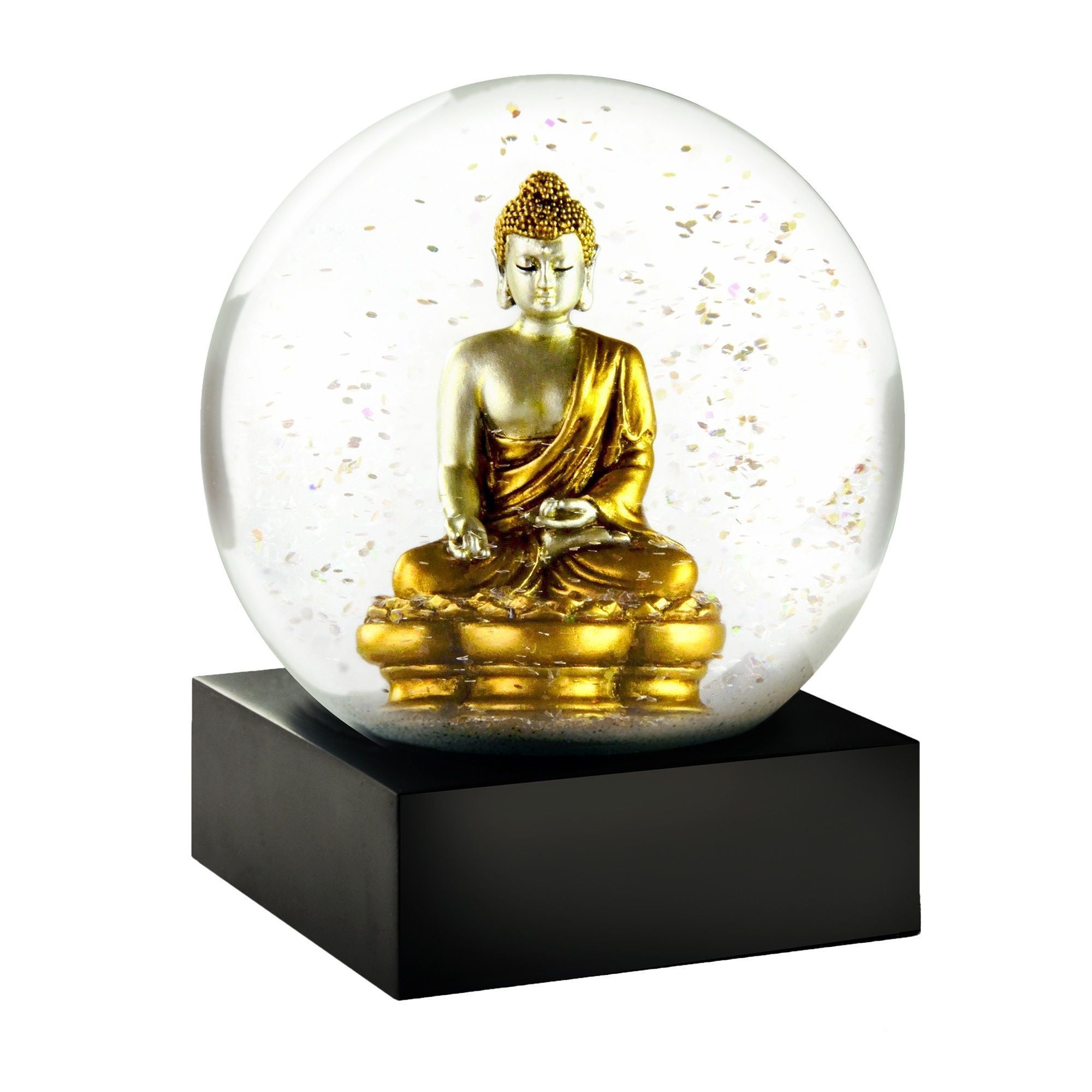 Kule snø globes Buddha Gold