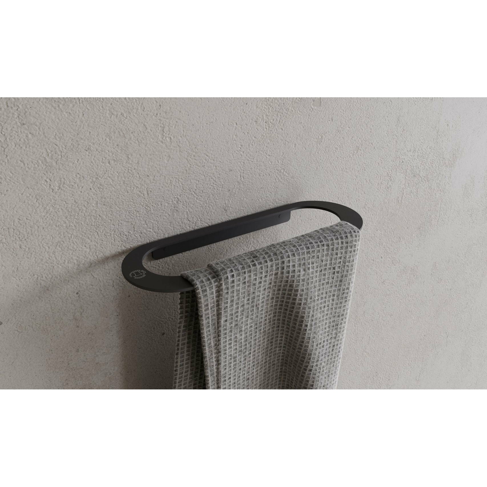 Copenhagen Bath CB 100 handdoekhouder L28 cm, mat zwart