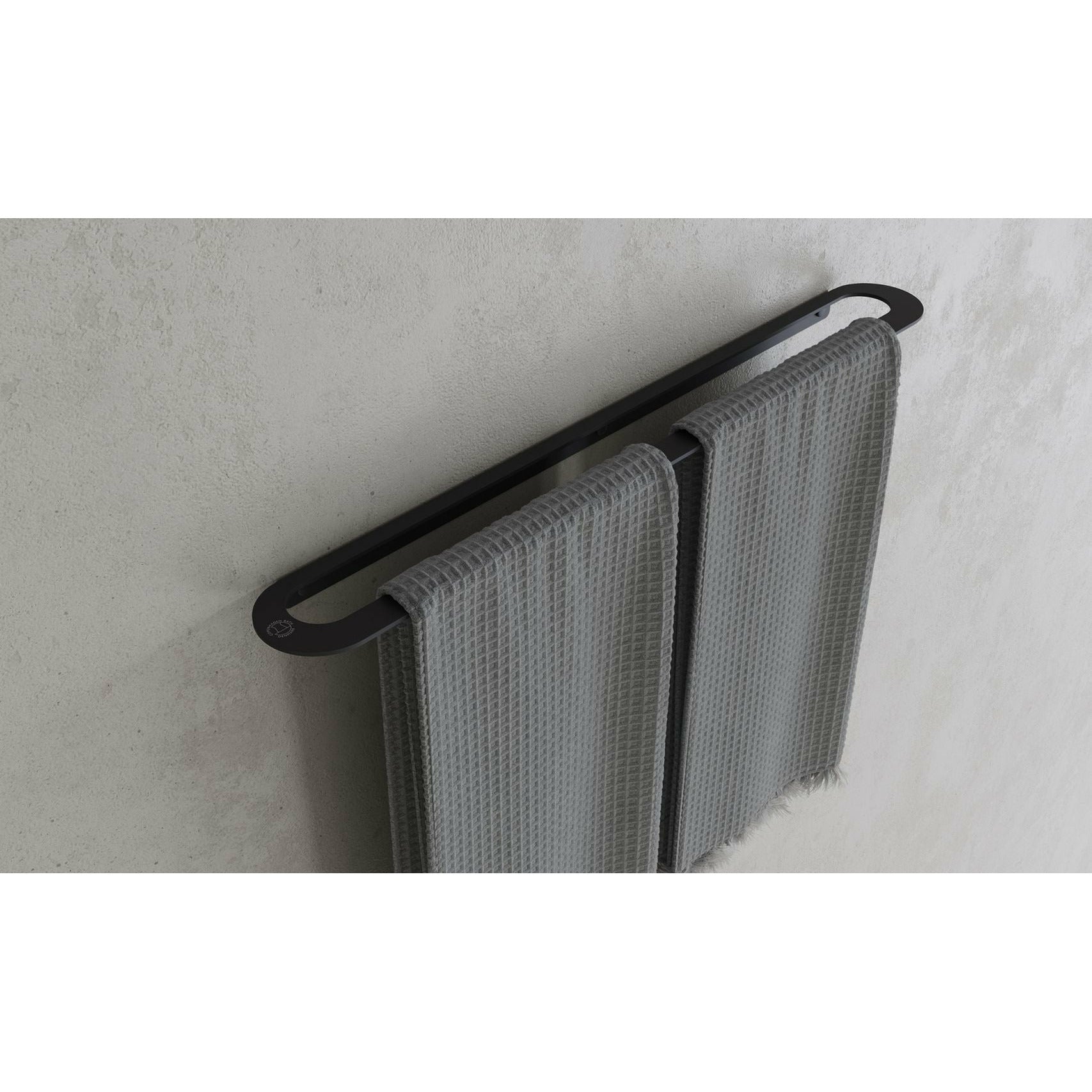 Porta di asciugamani CB COPENHAGEN CB 100 L60 cm, tappetino nero