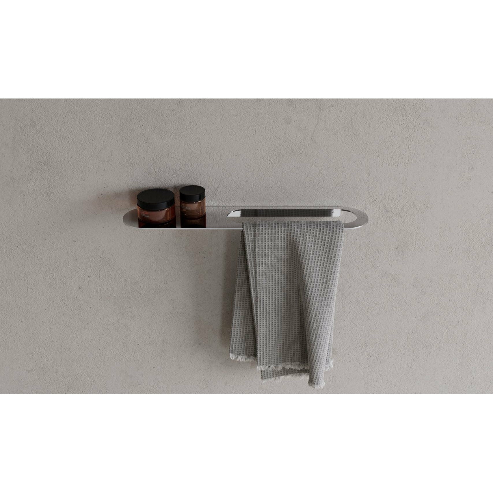 Copenhagen Bath CB 100 handdoekhouder met plank, chroom
