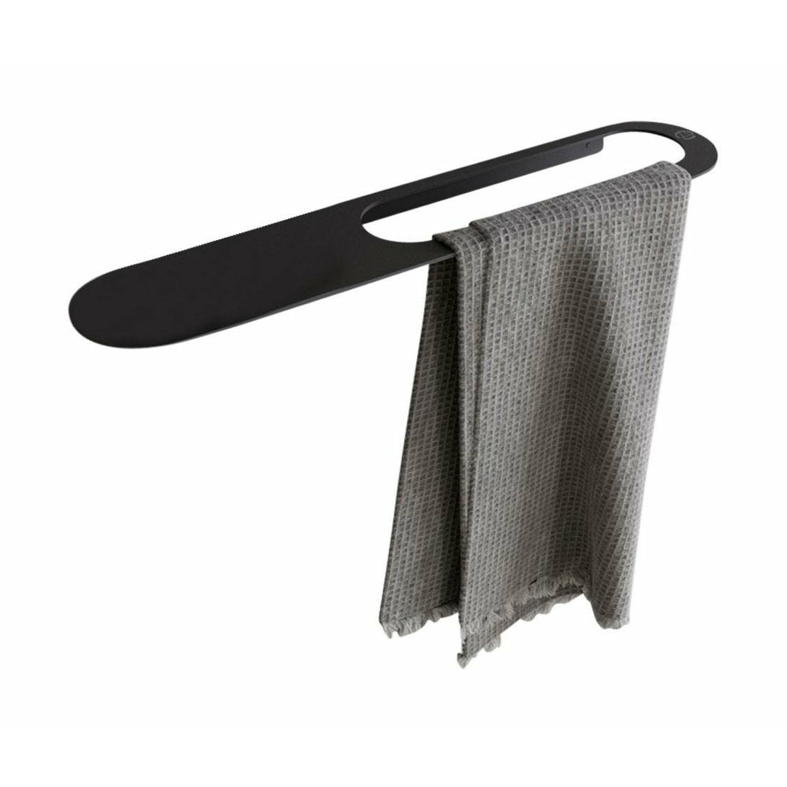 哥本哈根浴室CB 100毛巾架，带架子，垫子黑色