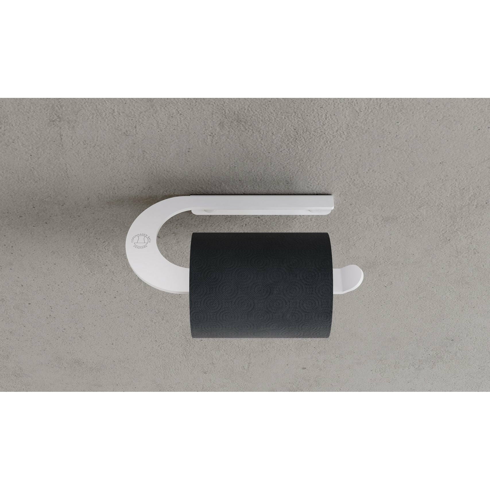 哥本哈根浴CB 100厕纸架，垫子白色