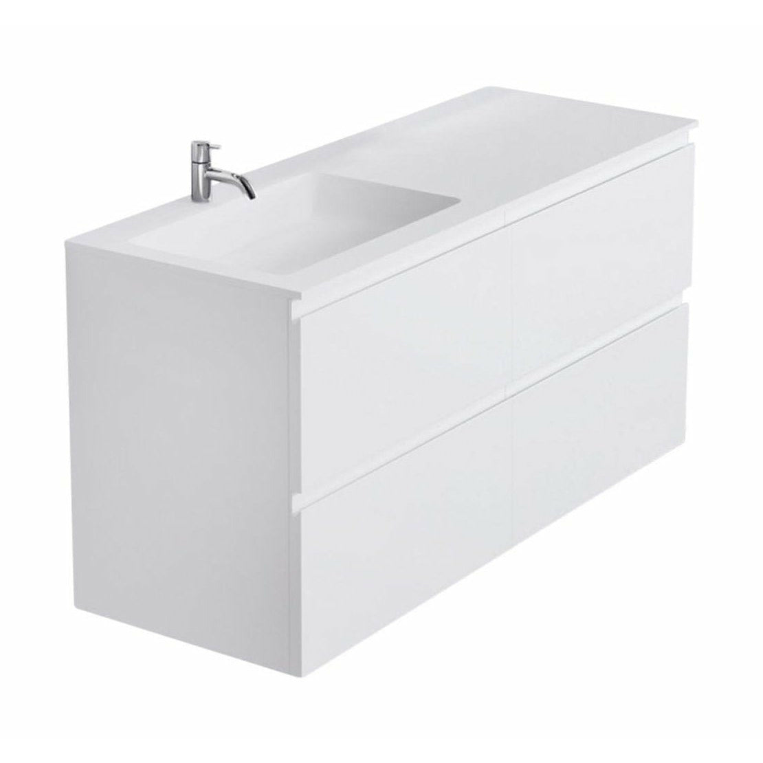 哥本哈根浴室Romsø左洗手盆，L120厘米