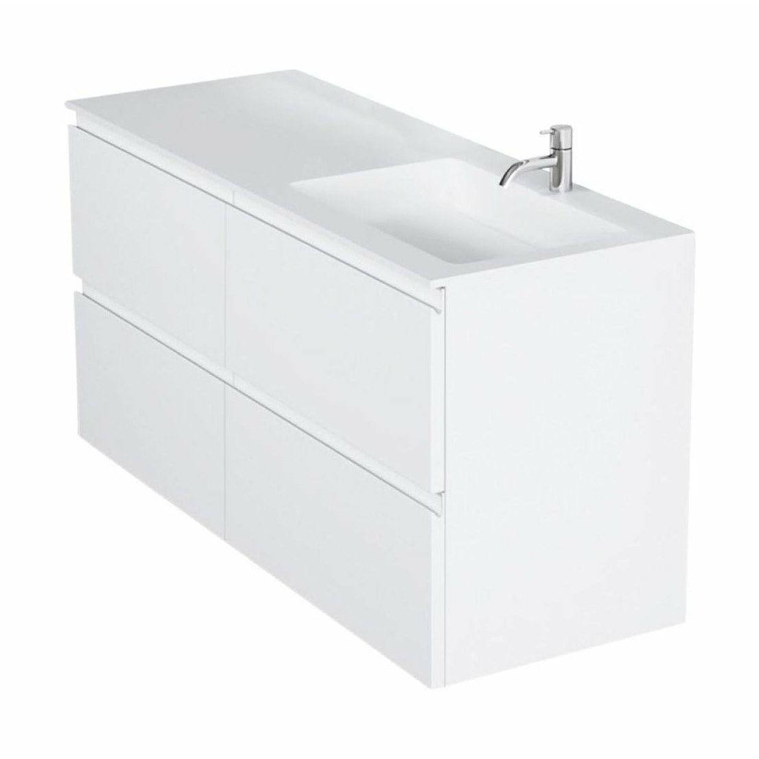 哥本哈根浴室Romsø右洗手盆，L120厘米