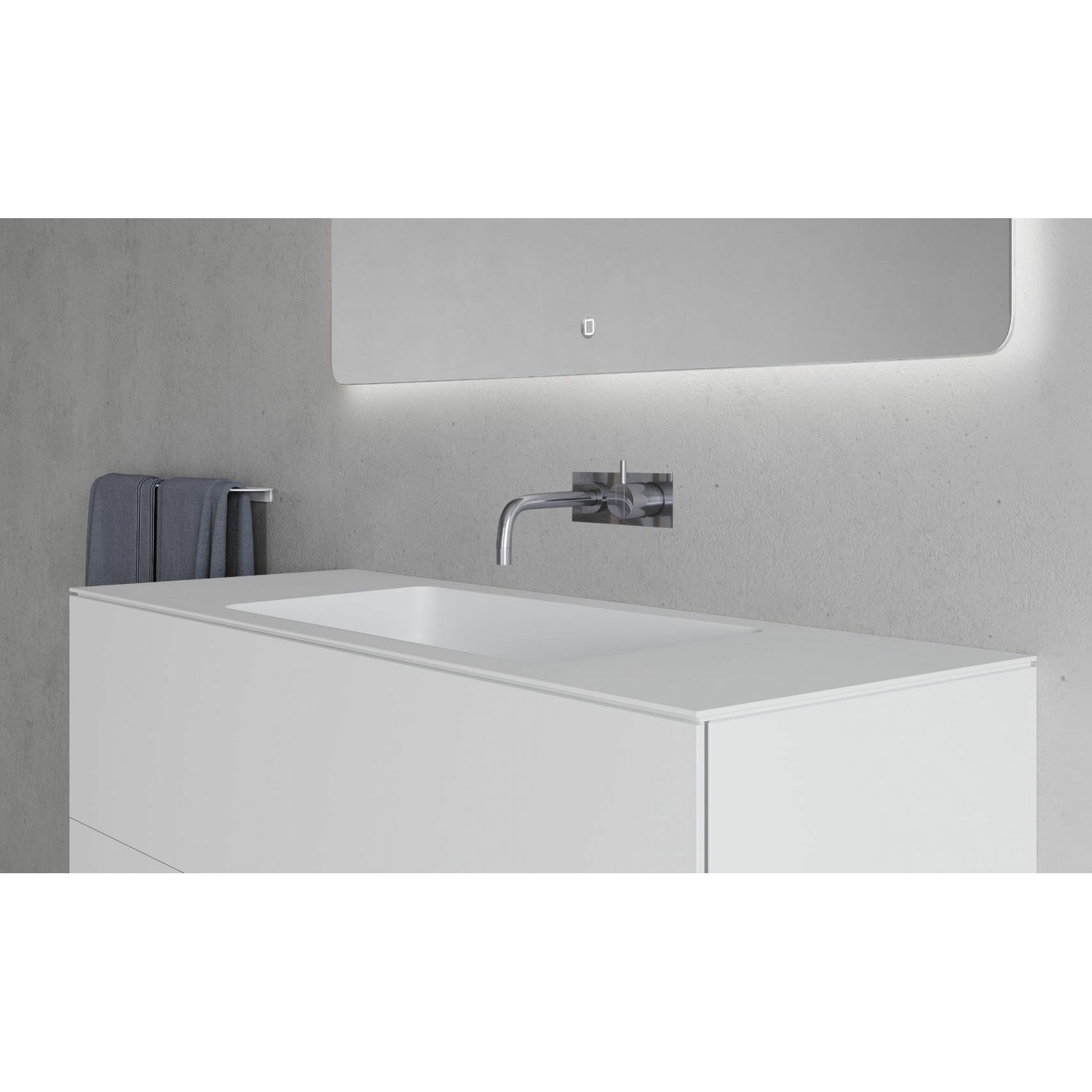 Copenhagen Bath Sq2 Double Cabinet With Center Wash, L100 Cm