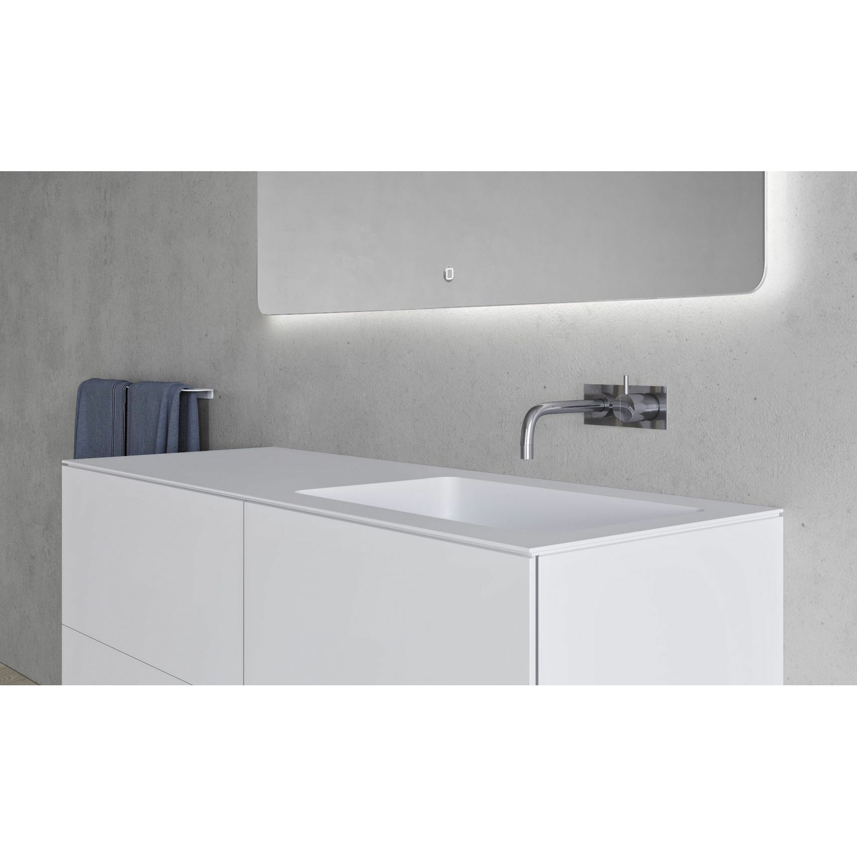 Copenhagen Bath Sq2 Double Cabinet With Right Washing, L120 Cm