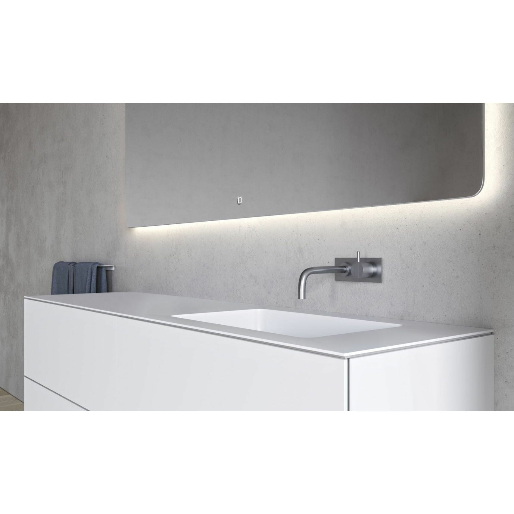 Copenhagen Bath Sq2 Double Cabinet With Right Washing, L160 Cm