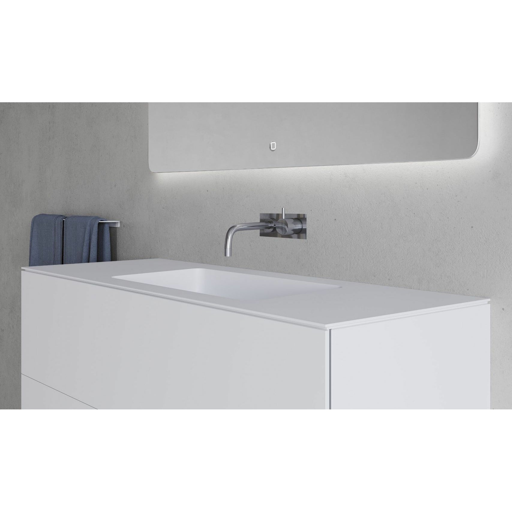 Copenhagen Bath Sq2 Double Cabinet With Center Wash, L120 Cm