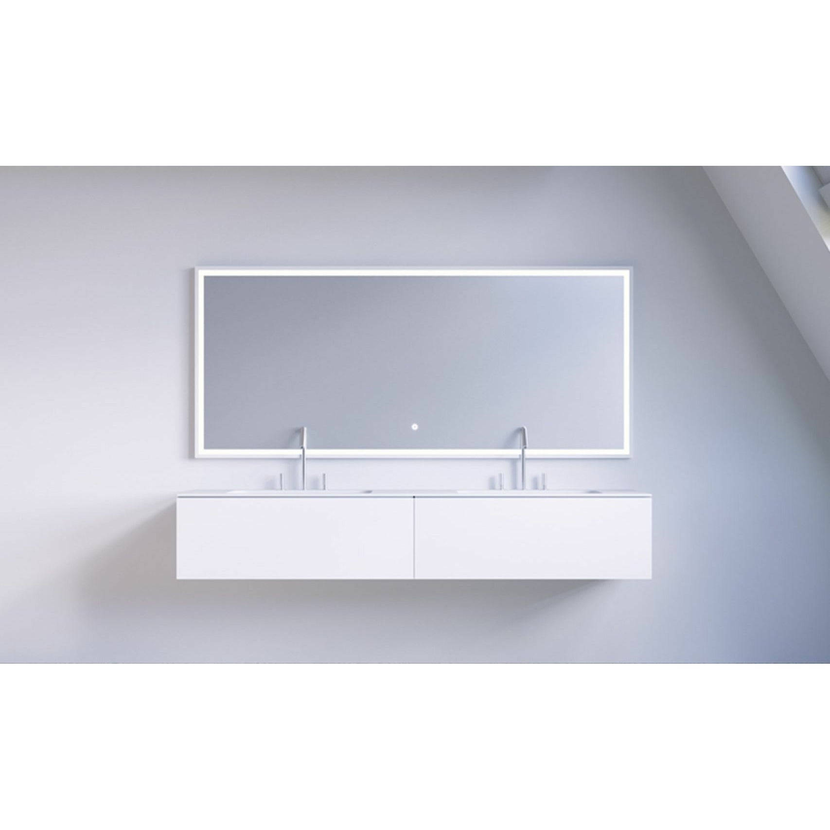 Copenhagen Bath Sq2 Cabinet With Double Washing, L160 Cm