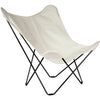 Cuero Sunshine Mariposa Butterfly Chair, Oyster/Black Outdoor Frame