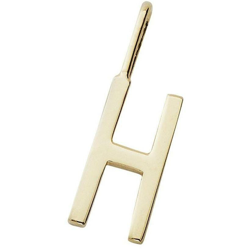 Design Letters Bokstäver hänge a z 10 mm, guld, h