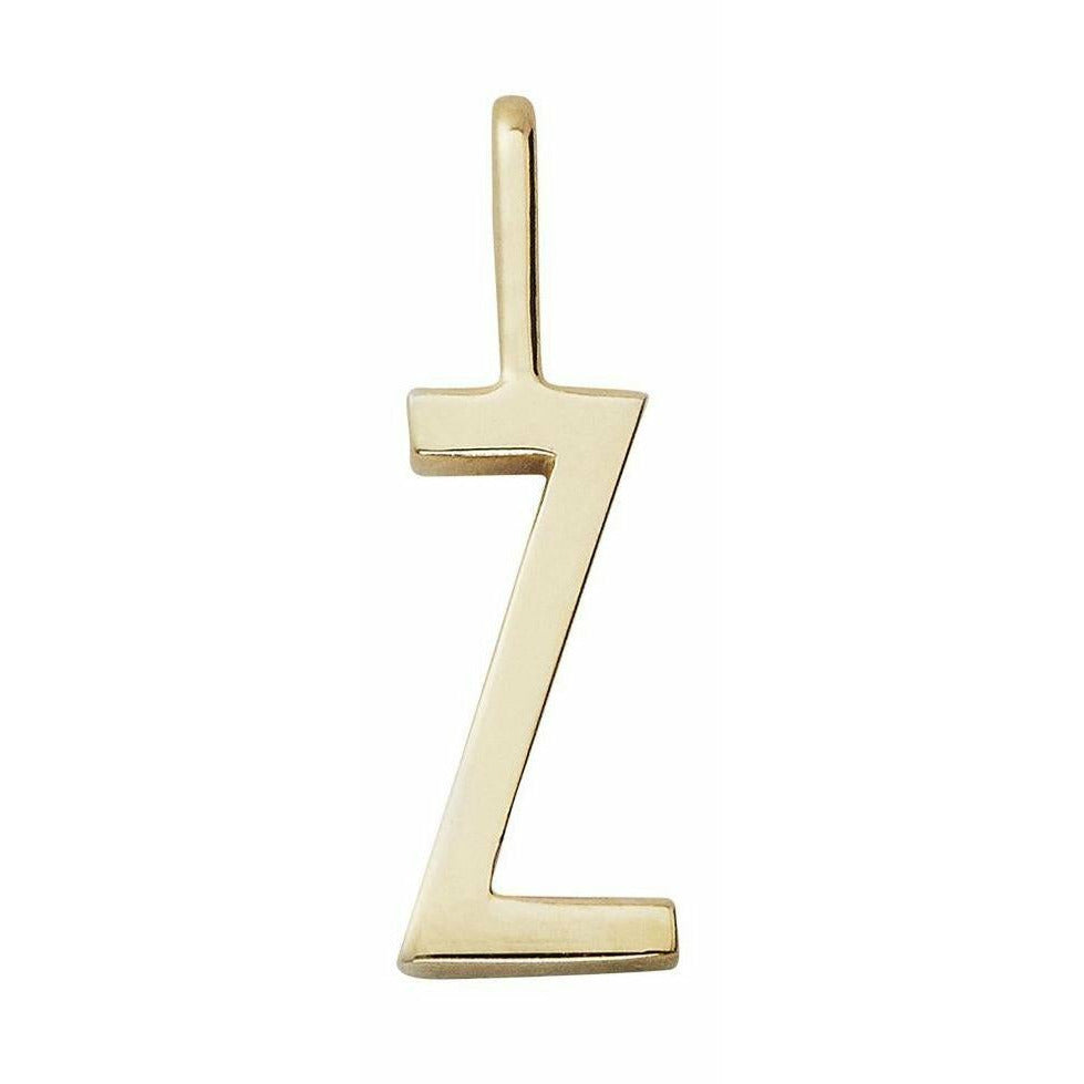 Design Letters Buchstaben Anhänger A Z 10 Mm, Gold, Z