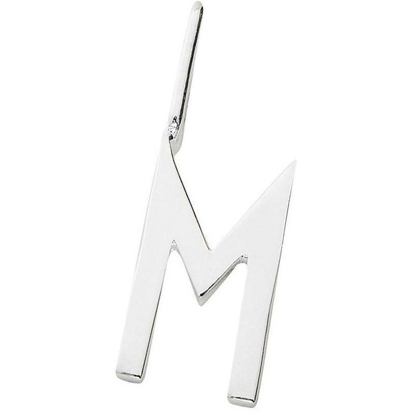 Design Letters Buchstaben-Anhänger A Z 10 Mm, Silber, M