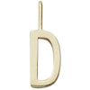 Lettere di progettazione Lettere ciondoli a z 16 mm, oro, d