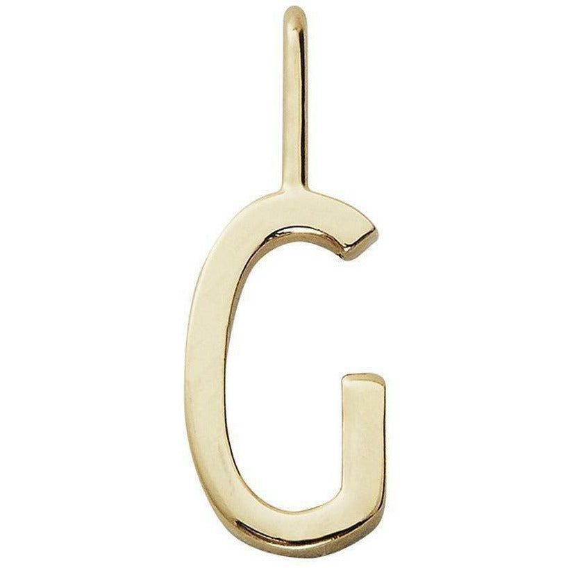 Design Letters Bogstaver pendel a z 16 mm, guld, g
