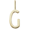 Lettere di progettazione Lettere ciondoli a z 16 mm, oro, g