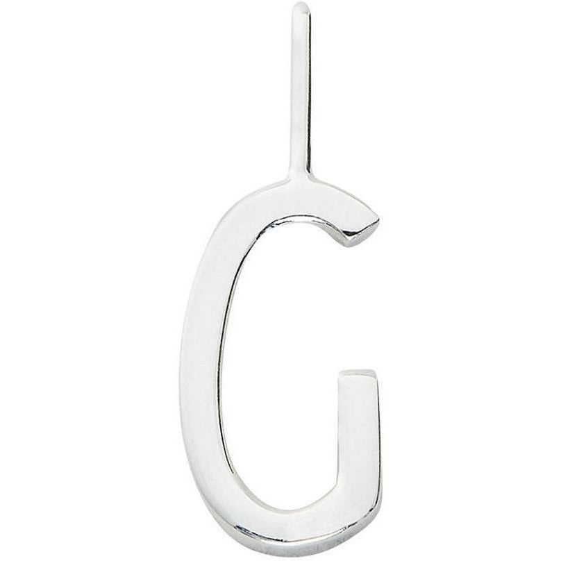 Design Letters Bogstaver pendel a z 16 mm, sølv, g