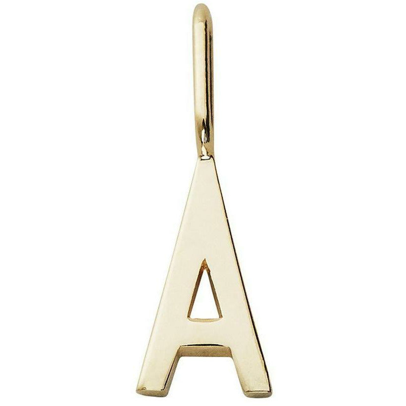Design Letters Bokstäver hänge A z 30 mm, guld, a