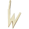 Design Letters Buchstaben-Anhänger A Z 30 mm, Gold, W, W