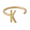 Design Lettere Letter Ring A Z, 18k oro placcato, K