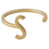Design Lettere Letter Ring A Z, 18k oro placcato, s