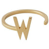 Design Letters Letter Ring A Z, 18k Gold Plated, W