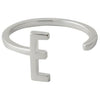 Design Lettere Letter Ring A Z, 925 Sterling Silver, E