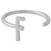 Design Letters Letterring A Z, 925 Sterling Silver, F