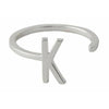 Design Lettere Letter Ring A Z, 925 Sterling Silver, K