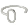 Design Letters Letter Ring A Z, 925 Sterling Silver, O