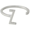 Design Letters Anneau de lettre A Z, 925 STERLING Silver, Z