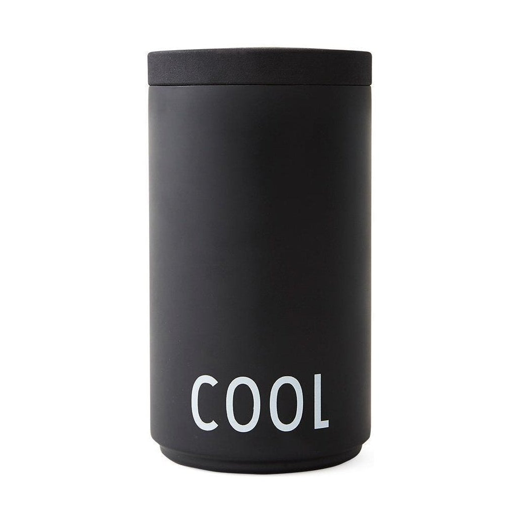 Letras de diseño Cooler de vino y cubo de hielo, negro