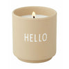 Design Letters Scented Candle Love Small, Beige