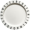 Design Letters Eat & Learn Plate Tritan, White