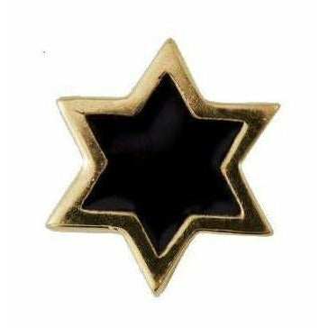 Design Letters Emalje Pendant Star, Black/Gold